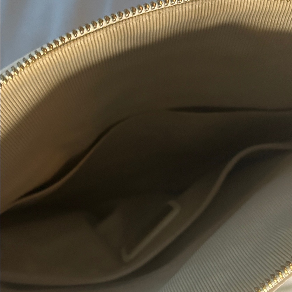 Furla Piper Medium Dome Leather Satchel & Crossbody Bag - Cream - Picture 6 of 8